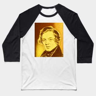 Robert Schumann Golden Portrait | Robert Schumann Artwork 8 Baseball T-Shirt